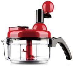 Bingo Hand Chopper ? Red ? Premium Quality (Peeler Included) Easy to Chop Vegetables for Salad Making(HAM MALL APPLIANCES)